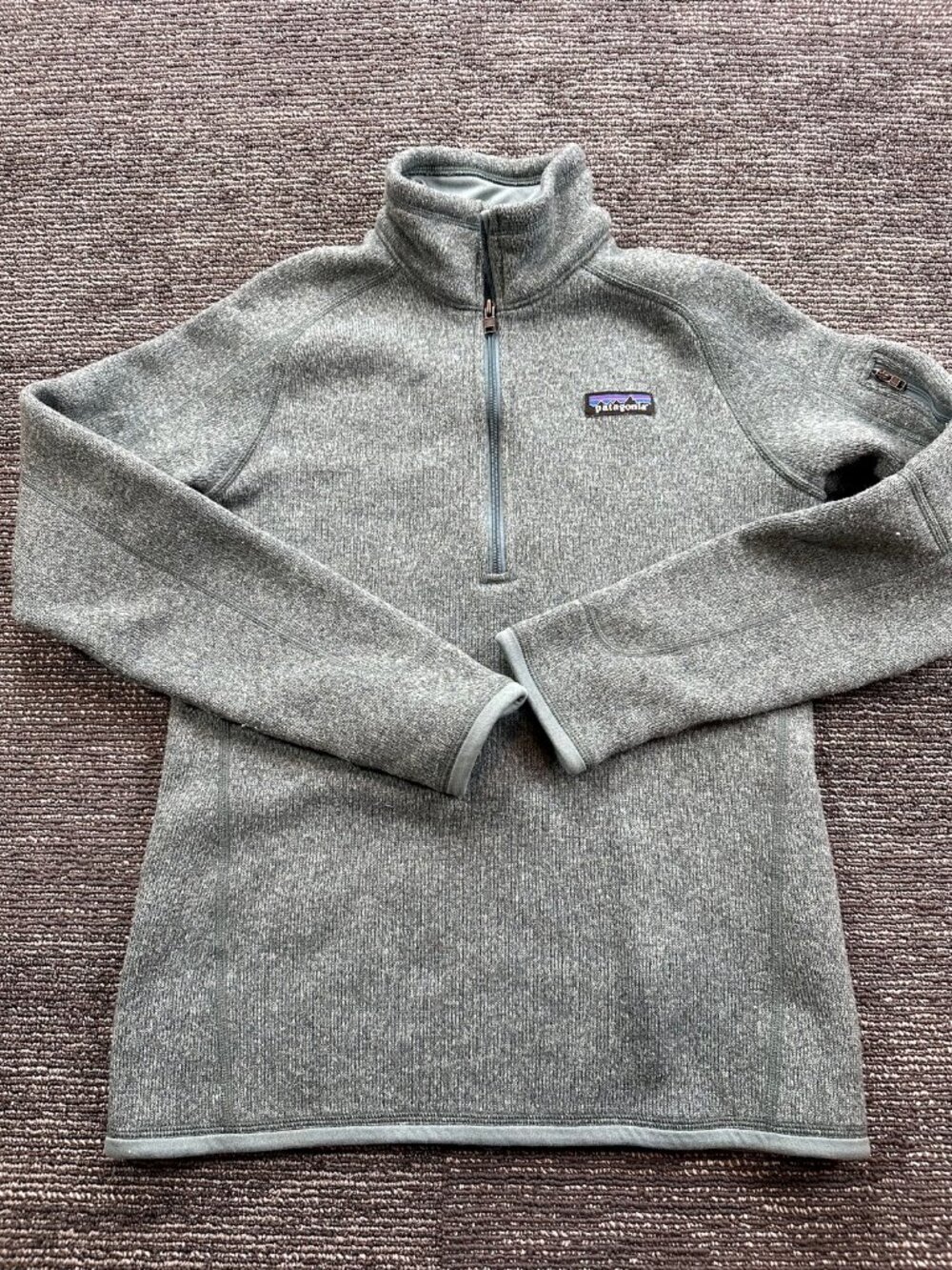 Patagonia Better Sweater Womens S Gray Fleece 1/4 Zip Pullover Jacket